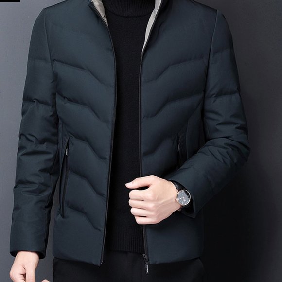 Stand collar warm coat